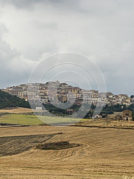 Rural landscape in Apulia at summer near Candela photo