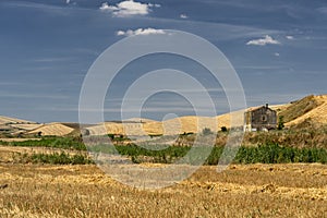 Rural landscape in Basilicata at summer