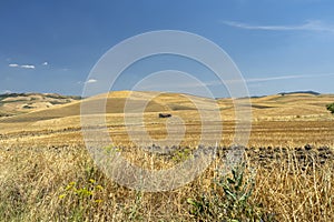 Rural landscape in Basilicata at summer