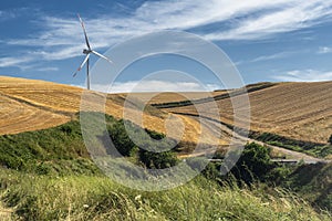 Rural landscape in Basilicata at summer