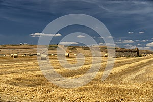 Rural landscape in Basilicata at summer