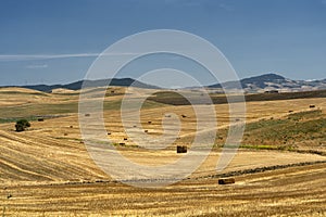 Rural landscape in Basilicata at summer