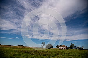 Rural landscape bordering Brazil and Uruguay photo