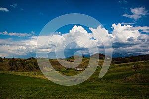 Rural landscape from Brasov, Romania