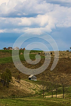 Rural landscape from Brasov, Romania