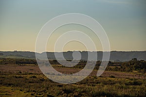 Rural landscape of the general fields in the border biome of Brazil and Uruguay.NEF