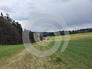 Rural landscape in lower austria. Waldviertel. Austria.