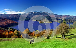 Rural landscape of mountain