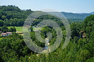 Rural landscape near Fivizzano, Tuscany, Italy