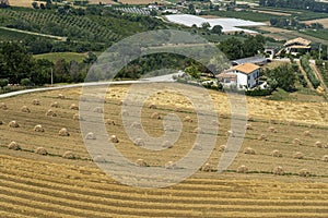 Rural landscape near Montefiore dell Aso, Marches, Italy