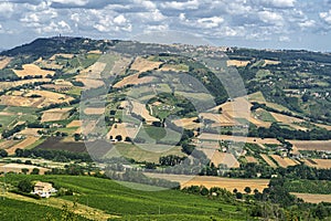 Rural landscape near Montefiore dell Aso, Marches, Italy