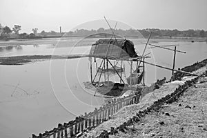 Rural landscape near north 24 pargana west bengal