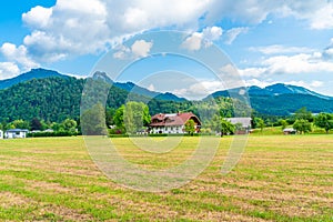 Rural landscape near Strobl, Austria