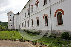 Rural Landscape with old monastery in Romania