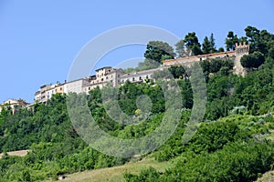 Rural landscape of Ripatransone on Marche