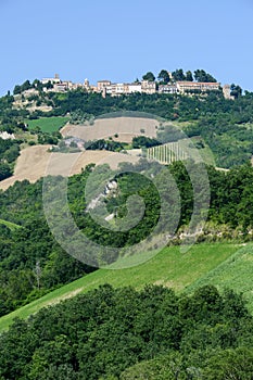 Rural landscape of Ripatransone on Marche