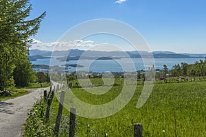 Rural landscape in Rogaland, Norway photo