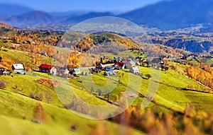 Rural landscape in Romania