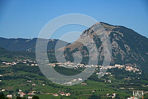 Rural landscape in Sannio, Benevento province, Italy