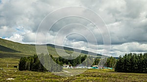 A rural landscape of the Scottish lowlands at Scotland, UK photo