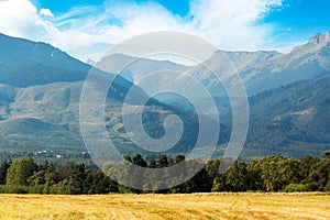 Rural landscape of slovakia in summer