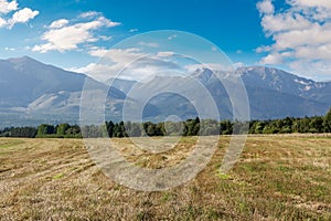 Rural landscape of slovakia in summer