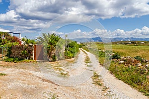 Rural landscape on Paros. Cyclades, Greece