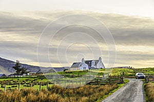 Rural landscape of Staffin surroundings, isle of Skye