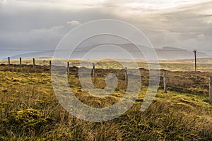 Rural landscape in Staffin surroundings, isle of Skye