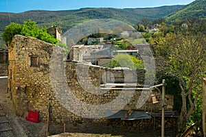 Rural landscape from Vallo di Nera in Umbria region, Italy