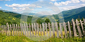 Rural mountain landscape in summer