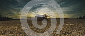 Rural landscapes and waterscapes of Ontario Canada featuring sunset skies and general nature farming agricultural scenics photo