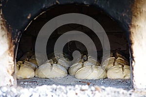 Rural oven in a Ukrainian village