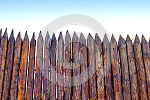 Rural paling from logs