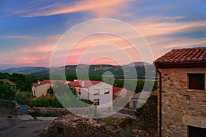 Rural panorama of Gredos in Spain