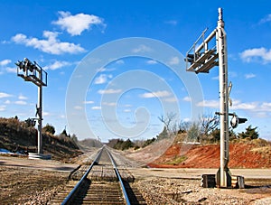 Rural Rail Road and Highway Intersection