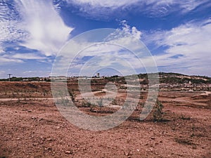 Rural region of the brazilian northeastern interior. The semi-arid tropical climate has the caatinga as a vegetation biome. photo