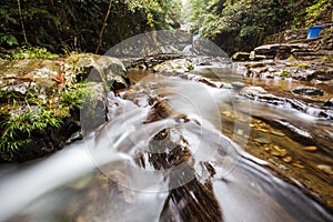 The rural river in China
