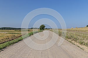 Rural road for cars and transport