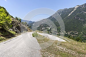 Rural road in the mountains region Tzoumerka, Epirus, Greece