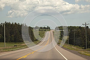 Rural road in PEI