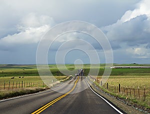 Rural road. Spring.