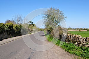 Open road in the countryside.