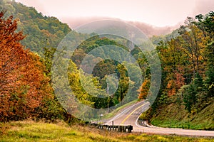 A rural road in Virginia