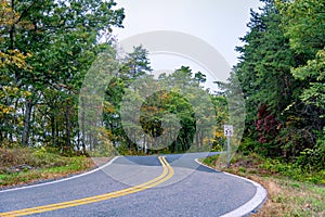 A rural road in Virginia