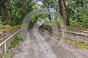 Rural road in Zaqatala, Azerbaij