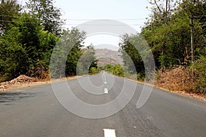 Rural Roads in India leading to the village