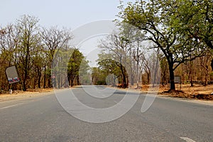 Rural Roads in India leading to the village