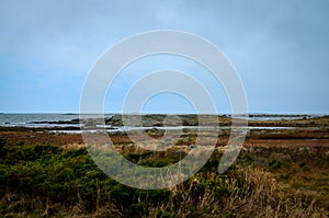 rural scandinavian autumn landscape in southern sweden