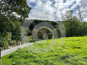 Rural scene near, Cliffe Villas, Cottingley, Yorkshire, UK